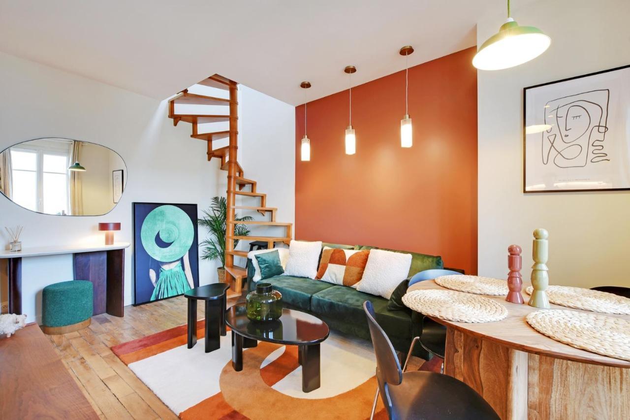 Ferienwohnung Luxury Duplex Boulogne-Billancourt Exterior foto